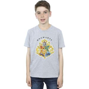 Harry Potter Boy's Hogwarts School Emblem T-Shirt in Grey Size: 5-6 Years Grey 5-6 Years Harry Potter Boy's Hogwarts School Emblem T-Shirt in Grey Size: 5-6 Years Grey 5-6 Years