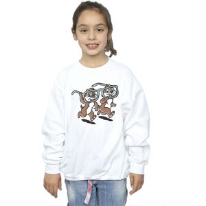 Disney Girl's Chip ´n Dale Glasses Sweatshirt in White Size: 5-6 Years White 5-6 Years Disney Girl's Chip ´n Dale Glasses Sweatshirt in White Size: 5-6 Years White 5-6 Years
