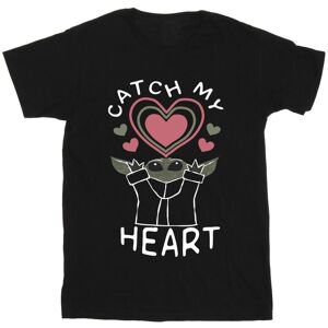 Star Wars Boy's Catch My Heart Cotton T-Shirt in Black Size: 7-8 Years Black 7-8 Years Star Wars Boy's Catch My Heart Cotton T-Shirt in Black Size: 7-8 Years Black 7-8 Years