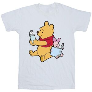 Winnie The Pooh Boy's Reading Cotton T-Shirt in White Size: 12-13 Years White 12-13 Years Winnie The Pooh Boy's Reading Cotton T-Shirt in White Size: 12-13 Years White 12-13 Years