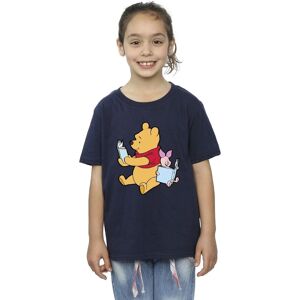 Winnie The Pooh Girl's Reading Cotton T-Shirt in Navy Size: 3-4 Years Navy 3-4 Years Winnie The Pooh Girl's Reading Cotton T-Shirt in Navy Size: 3-4 Years Navy 3-4 Years