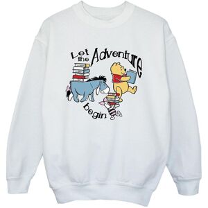 Winnie The Pooh Boy's Let The Adventure Begin Sweatshirt in White Size: 12-13 Years White 12-13 Years Winnie The Pooh Boy's Let The Adventure Begin Sweatshirt in White Size: 12-13 Years White 12-13 Years