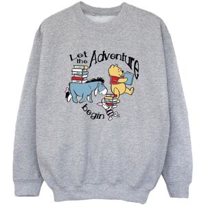 Winnie The Pooh Boy's Let The Adventure Begin Sweatshirt in Grey Size: 12-13 Years Grey 12-13 Years Winnie The Pooh Boy's Let The Adventure Begin Sweatshirt in Grey Size: 12-13 Years Grey 12-13 Years