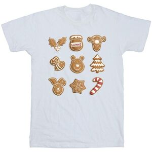 Winnie The Pooh Boy's Gingerbread Cotton T-Shirt in White Size: 5-6 Years White 5-6 Years Winnie The Pooh Boy's Gingerbread Cotton T-Shirt in White Size: 5-6 Years White 5-6 Years