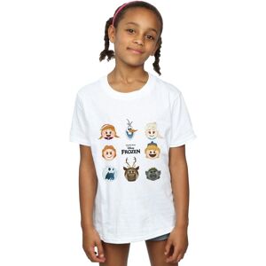 Frozen Girl's Heads Cotton T-Shirt in White Size: 12-13 Years White 12-13 Years Frozen Girl's Heads Cotton T-Shirt in White Size: 12-13 Years White 12-13 Years