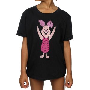 Winnie The Pooh Girl's Classic Piglet Cotton T-Shirt in Black Size: 5-6 Years Black 5-6 Years Winnie The Pooh Girl's Classic Piglet Cotton T-Shirt in Black Size: 5-6 Years Black 5-6 Years