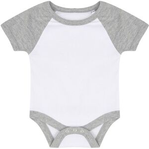 Larkwood Essential Short-Sleeved Baseball Bodysuit in White Size: 12-18 m White 12-18 m Larkwood Essential Short-Sleeved Baseball Bodysuit in White Size: 12-18 m White 12-18 m