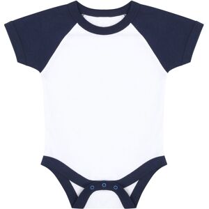 Larkwood Essential Short-Sleeved Baseball Bodysuit in White Size: 0-3 m White 0-3 m Larkwood Essential Short-Sleeved Baseball Bodysuit in White Size: 0-3 m White 0-3 m