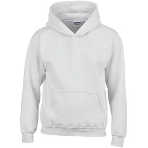 Gildan Heavy Blend Hooded Sweatshirt in White Size: 12-13 Years White 12-13 Years Gildan Heavy Blend Hooded Sweatshirt in White Size: 12-13 Years White 12-13 Years