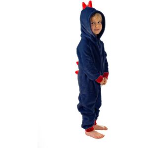 Fox In A Box Fierce Dinosaur Super Soft Onesie With Coloured Spikes in Navy Size: 9-10 Years Navy 9-10 Years Fox In A Box Fierce Dinosaur Super Soft Onesie With Coloured Spikes in Navy Size: 9-10 Years Navy 9-10 Years