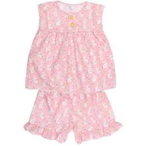 Fox In A Box Girl's Marshmallow Pink Bunny Cotton Short Pyjama Set Size: 5-6 Years Pink 5-6 Years Fox In A Box Girl's Marshmallow Pink Bunny Cotton Short Pyjama Set Size: 5-6 Years Pink 5-6 Years