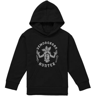 Stranger Things Demogorgon Hunter Youth Kids Pull-Over Hoodie, Black Size: 9-11 Years Black 9-11 Years Stranger Things Demogorgon Hunter Youth Kids Pull-Over Hoodie, Black Size: 9-11 Years Black 9-11 Years