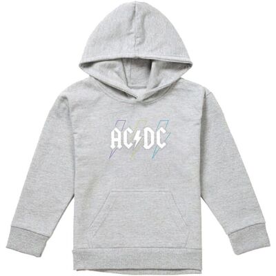 AC/DC ACDC Pastel Bolts Youth Kids Pull-Over Hoodie, Athletic Heather in Grey Size: 12-13 Years Grey 12-13 Years AC/DC ACDC Pastel Bolts Youth Kids Pull-Over Hoodie, Athletic Heather in Grey Size: 12-13 Years Grey 12-13 Years