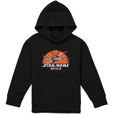 Disney Star Wars Xwing & Tie Fighter Flight Youth Kids Pull-Over Hoodie, Black Size: 12-13 Years Black 12-13 Years Disney Star Wars Xwing & Tie Fighter Flight Youth Kids Pull-Over Hoodie, Black Size: 12-13 Years Black 12-13 Years