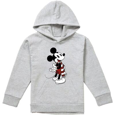 Disney Mickey Mouse Christmas Scarf Youth Kids Pull-Over Hoodie, Athletic Heather in Grey Size: 5-6 Years Grey 5-6 Years Disney Mickey Mouse Christmas Scarf Youth Kids Pull-Over Hoodie, Athletic Heather in Grey Size: 5-6 Years Grey 5-6 Years