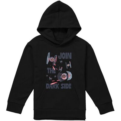 Disney Star Wars Join The Dark Side Tie Fighters Youth Kids Pull-Over Hoodie, Black Size: 12-13 Years Black 12-13 Years Disney Star Wars Join The Dark Side Tie Fighters Youth Kids Pull-Over Hoodie, Black Size: 12-13 Years Black 12-13 Years