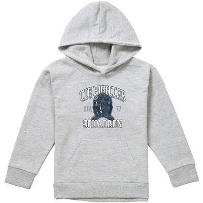 Disney Star Wars Tie Fighter Squadron Youth Kids Pull-Over Hoodie, Athletic Heather in Grey Size: 5-6 Years Grey 5-6 Years Disney Star Wars Tie Fighter Squadron Youth Kids Pull-Over Hoodie, Athletic Heather in Grey Size: 5-6 Years Grey 5-6 Years