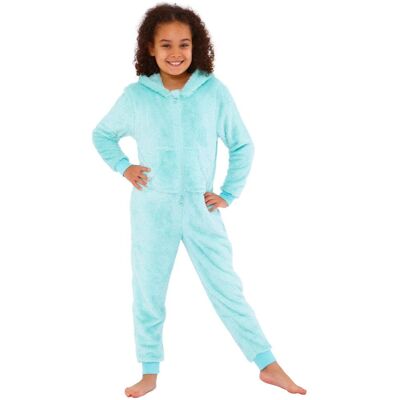 Cozy n Dozy Fluffy Fleece Onesie in Mint Size: 8-9 Years Mint 8-9 Years Cozy n Dozy Fluffy Fleece Onesie in Mint Size: 8-9 Years Mint 8-9 Years