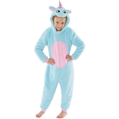 Animal Crazy Glitter Unicorn Fleece Onesie in Turquoise Size: 13 Years Turquoise 13 Years Animal Crazy Glitter Unicorn Fleece Onesie in Turquoise Size: 13 Years Turquoise 13 Years