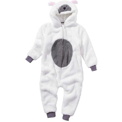 Animal Crazy Sheep Fleece Onesie in Cream Size: 10-11 Years Cream 10-11 Years Animal Crazy Sheep Fleece Onesie in Cream Size: 10-11 Years Cream 10-11 Years