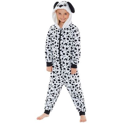Animal Crazy Dalmatian Fleece Onesie in White Size: 11-12 Years White 11-12 Years Animal Crazy Dalmatian Fleece Onesie in White Size: 11-12 Years White 11-12 Years