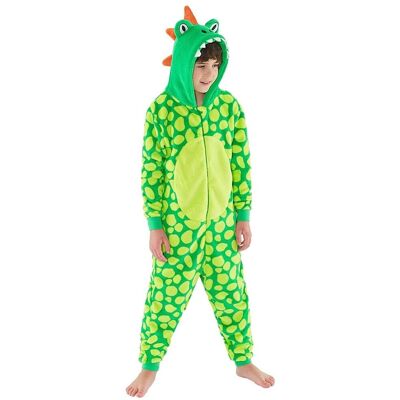 Animal Crazy Spot Dinosaur Fleece Onesie in Lime Size: 6-7 Years Lime 6-7 Years Animal Crazy Spot Dinosaur Fleece Onesie in Lime Size: 6-7 Years Lime 6-7 Years