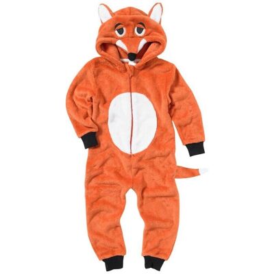 Animal Crazy Fox Fleece Onesie in Burnt Orange Size: 5-6 Years Burnt Orange 5-6 Years Animal Crazy Fox Fleece Onesie in Burnt Orange Size: 5-6 Years Burnt Orange 5-6 Years