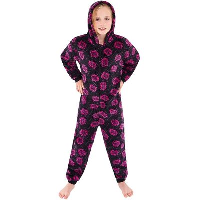 Cozy n Dozy Gaming Fleece Onesie in Pink Size: 11-12 Years Pink 11-12 Years Cozy n Dozy Gaming Fleece Onesie in Pink Size: 11-12 Years Pink 11-12 Years