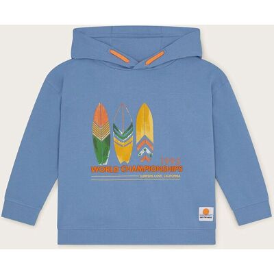 Monsoon Boy's Surfboard Hoodie Blue Size: 11-12 Years Blue 11-12 Years Monsoon Boy's Surfboard Hoodie Blue Size: 11-12 Years Blue 11-12 Years
