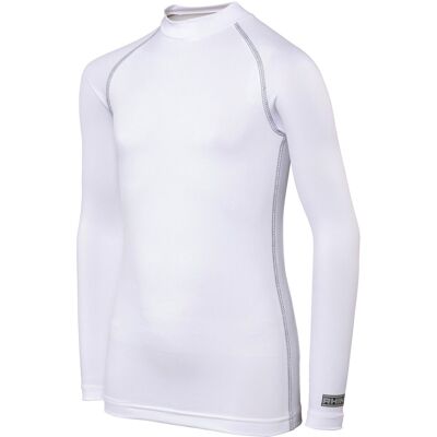 Rhino Long Sleeve Thermal Underwear Base Layer Vest Top in White Size: 5-6 Years White 5-6 Years Rhino Long Sleeve Thermal Underwear Base Layer Vest Top in White Size: 5-6 Years White 5-6 Years