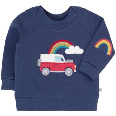 Frugi Boy's Easy On Jumper in Navy Size: 3-4 Years Navy 3-4 Years Frugi Boy's Easy On Jumper in Navy Size: 3-4 Years Navy 3-4 Years