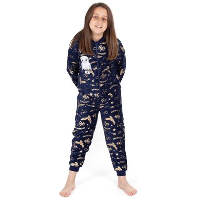Harry Potter Girl's Onesie Girls Blue Official Merch Size: 5-6 Years Blue 5-6 Years Harry Potter Girl's Onesie Girls Blue Official Merch Size: 5-6 Years Blue 5-6 Years