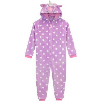 Harry Bear Girl's Unicorn Onesie Fleece All In One in Purple Size: 7-8 Years Purple 7-8 Years Harry Bear Girl's Unicorn Onesie Fleece All In One in Purple Size: 7-8 Years Purple 7-8 Years