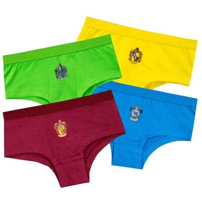 Warner Bros Girl's Harry Potter Underwear 4 Pack Size: 11-12 Years Multicolor 11-12 Years Warner Bros Girl's Harry Potter Underwear 4 Pack Size: 11-12 Years Multicolor 11-12 Years