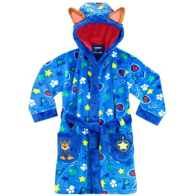 Paw Patrol Boy's Dressing Gown in Blue Size: 7-8 Years Blue 7-8 Years Paw Patrol Boy's Dressing Gown in Blue Size: 7-8 Years Blue 7-8 Years