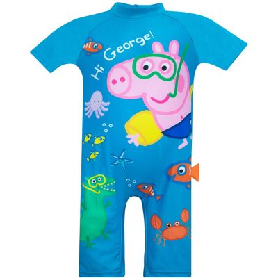 Peppa Pig Boy's George Pig & Mr Dino Surfsuit in Blue Size: 18-24 m Blue 18-24 m Peppa Pig Boy's George Pig & Mr Dino Surfsuit in Blue Size: 18-24 m Blue 18-24 m