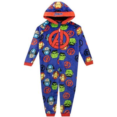 Marvel Avengers Fleece Onesie All In One in Blue Size: 3-4 Years Blue 3-4 Years Marvel Avengers Fleece Onesie All In One in Blue Size: 3-4 Years Blue 3-4 Years