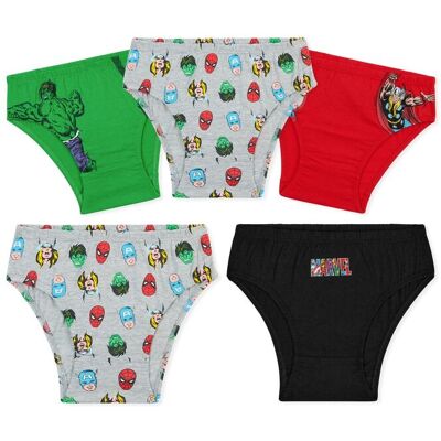 Marvel Boy's Comics 5 Pack Briefs Size: 5-6 Years Multicolor 5-6 Years Marvel Boy's Comics 5 Pack Briefs Size: 5-6 Years Multicolor 5-6 Years