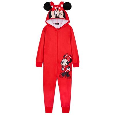 Disney Minnie Coral Fleece Onesie Loungewear in Red Size: 4-5 Years Red 4-5 Years Disney Minnie Coral Fleece Onesie Loungewear in Red Size: 4-5 Years Red 4-5 Years