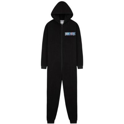 One Piece Hooded Onesie in Black Size: 7-8 Years Black 7-8 Years One Piece Hooded Onesie in Black Size: 7-8 Years Black 7-8 Years