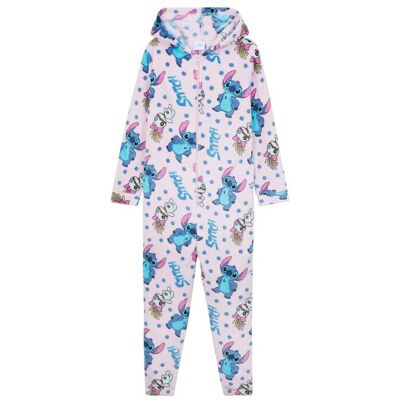 Disney Girl's Stitch Onesie in Pink Size: 11-12 Years Pink 11-12 Years Disney Girl's Stitch Onesie in Pink Size: 11-12 Years Pink 11-12 Years
