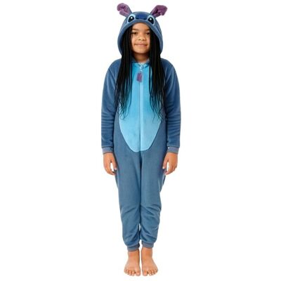 Disney Girl's Lilo & Stitch Onesie in Blue Size: 11-12 Years Blue 11-12 Years Disney Girl's Lilo & Stitch Onesie in Blue Size: 11-12 Years Blue 11-12 Years