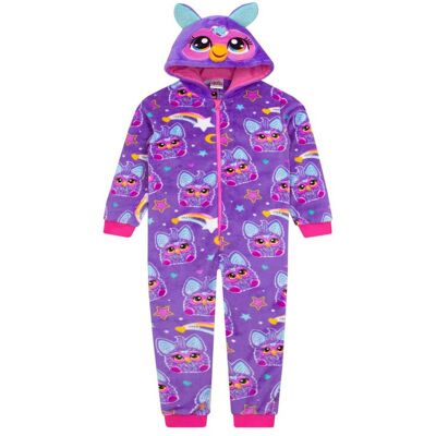 Furby Girl's Onesie With 3D Ears in Purple Size: 5-6 Years Purple 5-6 Years Furby Girl's Onesie With 3D Ears in Purple Size: 5-6 Years Purple 5-6 Years