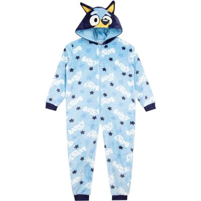 Bluey Boy's Onesie With 3D Ears in Blue Size: 3-4 Years Blue 3-4 Years Bluey Boy's Onesie With 3D Ears in Blue Size: 3-4 Years Blue 3-4 Years