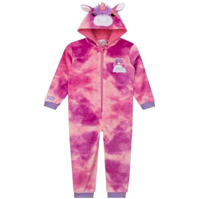 Squishmallows Girl's Unicorn Onesie With 3D Horn in Pink Size: 11-12 Years Pink 11-12 Years Squishmallows Girl's Unicorn Onesie With 3D Horn in Pink Size: 11-12 Years Pink 11-12 Years