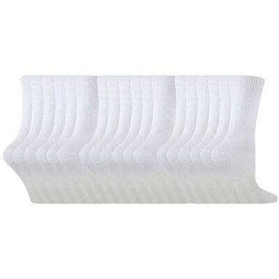 Sock Snob Boy's 18 Pairs Multipack Colourful Soft Breathable Cotton Socks in White Size: 4-6 Years White 4-6 Years Sock Snob Boy's 18 Pairs Multipack Colourful Soft Breathable Cotton Socks in White Size: 4-6 Years White 4-6 Years