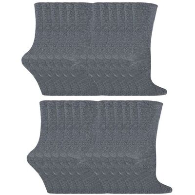 Sock Snob Boy's 24 Multipack of Cotton Rich Socks Ideal Socks in Grey Size: 4-6 Years Grey 4-6 Years Sock Snob Boy's 24 Multipack of Cotton Rich Socks Ideal Socks in Grey Size: 4-6 Years Grey 4-6 Years