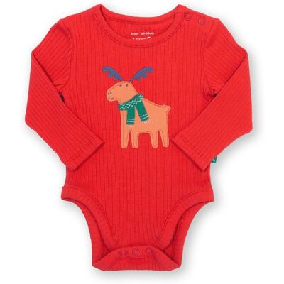 Kite Baby Mr Moose Bodysuit in Red Size: 3-6 m Red 3-6 m Kite Baby Mr Moose Bodysuit in Red Size: 3-6 m Red 3-6 m