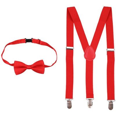 Neel Blue Kids Braces & Bow Tie Set, Fully Elasticated Y Shape Suspender, 25mm Wide in Burgundy Size: 11 Years Burgundy 11 Years Neel Blue Kids Braces & Bow Tie Set, Fully Elasticated Y Shape Suspender, 25mm Wide in Burgundy Size: 11 Years Burgundy 11 Years