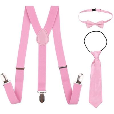 Neel Blue Kids Braces, Bow Tie & Necktie Set, 12-16 Years Y Shape Suspender in Light Pink Light Pink 12-16 Years Neel Blue Kids Braces, Bow Tie & Necktie Set, 12-16 Years Y Shape Suspender in Light Pink Light Pink 12-16 Years